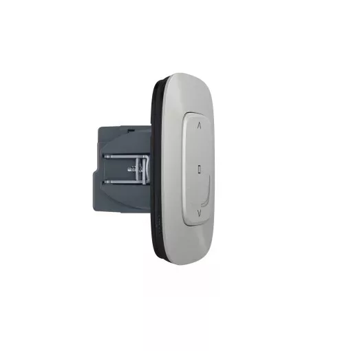 Legrand 752790A Valena Allure with Netatmo okos redőny/zsaluzia kapcsoló (végrehajtó), nulla (N) vezető bekötéssel, keret nélkül, alumínium (Legrand 752790A)