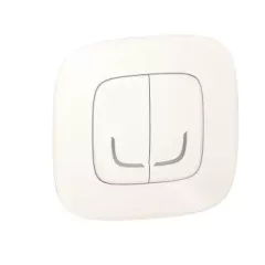   Legrand Netatmo 752988 Valena Allure okos csillárkapcsoló (végrehajtó), süllyesztett, díszítőkerettel szállítva, gyöngyház színű, fázis-nulla megtáplálású, két külön kapcsolt fázis elmenővel, gatewayhez csatlakoztatható