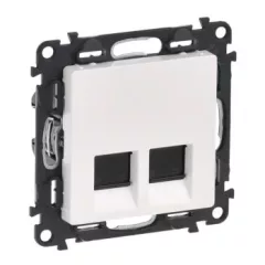   Legrand Valena life 753141 Informatikai csatlakozóaljzat 2xRJ45 Cat5e UTP fehér burkolattal keret nélkül (Legrand 753141)