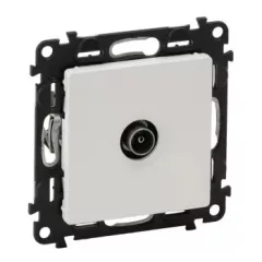   Legrand Valena Life 753160 végzáró TV csatlakozóaljzat 10 dB, fehér burkolattal. keret nélkül, süllyesztett (Legrand 753160)