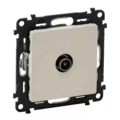   Legrand Valena Life 753260 végzáró TV csatlakozóaljzat 10 dB, elefántcsont burkolattal. keret nélkül, süllyesztett (Legrand 753260)