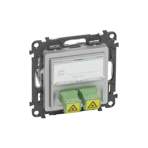 Legrand 753330 Valena Life SC/APC egymódusú optikai csatlakozóaljzat alumínium ( Legrand 753330 )