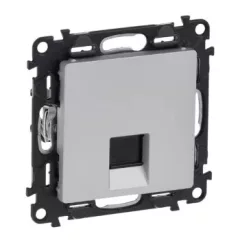   Legrand Valena life 753340 Informatikai csatlakozóaljzat 1xRJ45 Cat5e UTP aluminium burkolattal keret nélkül (Legrand 753340)
