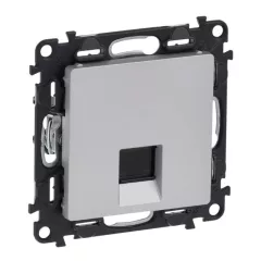  Legrand Valena life 753353 Informatikai csatlakozóaljzat 1xRJ45 Cat5e FTP aluminium burkolattal keret nélkül (Legrand 753353)