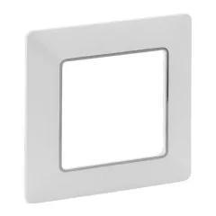   Legrand Valena Life 754031 1-es fehér-króm keret (Legrand 754031)