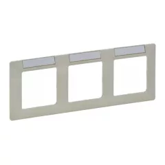   Legrand Valena Life 754053 3-as elefántcsont keret függőleges és vízszintes elhelyezéssel cimketartóval (Legrand 754053)
