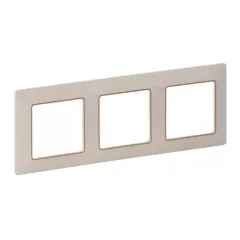  Legrand Valena Life 754063 3-as elefántcsont / arany keret függőleges és vízszintes elhelyezéssel (Legrand 754063)