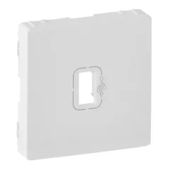   Legrand 754750 Valena Life elővezetékezett USB adatátviteli csatlakozóaljzat burkolat, fehér ( Legrand 754750 )