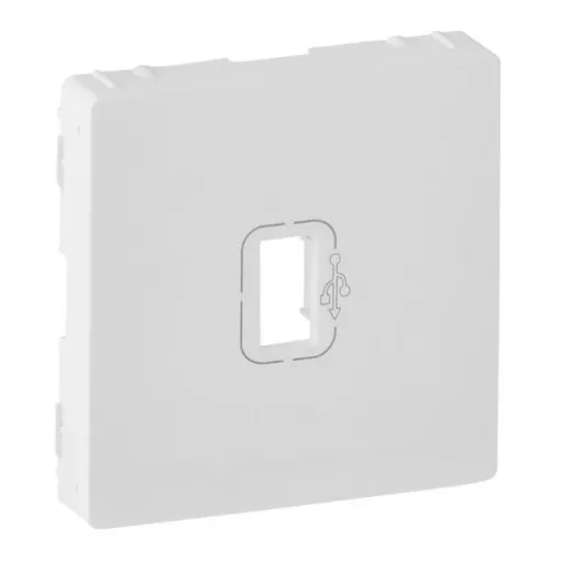 Legrand 754750 Valena Life elővezetékezett USB adatátviteli csatlakozóaljzat burkolat, fehér ( Legrand 754750 )