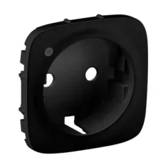   Legrand 754858 Valena Allure 2P+F csatlakozóaljzat ellenőrzőfényes burkolat, fekete ( Legrand 754858 )