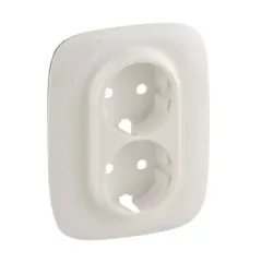   Legrand 754959 Valena Allure 2x2P+F aljzat monobloc burkolat + kerettel, Gyöngyház ( Legrand 754959 )