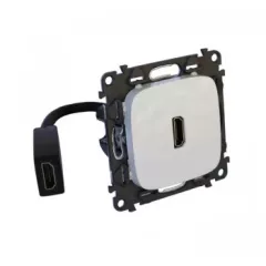   Legrand 755166 Valena Allure Elővezetékelt HDMI 1.4 típusú csatlakozóaljzat, 15 cm kábellel szállítva, Elefántcsont ( Legrand 755166 )