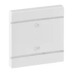   Legrand 755170 MyHome (Valena Life) BE/KI jelölés széles burkolat, fehér ( Legrand 755170 )