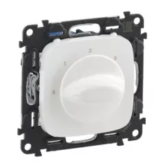   Legrand 755175 Valena Allure Ventilátor vezérlő (0-1-2-3 állású), burkolattal, Fehér ( Legrand 755175 )
