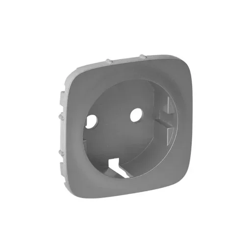 Legrand 755207 Valena Allure 2P+F csatlakozóaljzat burkolat, Alumínium ( Legrand 755207 )