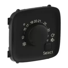   Legrand 755318 Valena Allure Elektronikus termosztát burkolat, Fekete ( Legrand 755318 )
