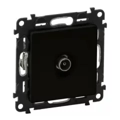   Legrand Valena Life 756351 csillagpontos TV csatlakozóaljzat 1,5 dB, fekete burkolattal keret nélkül, süllyesztett (Legrand 756351)