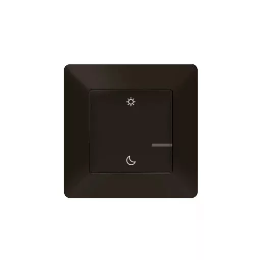 Legrand Netatmo 756389 Valena Life okos szcenárió kapcsoló (távvezérlő) Home + Control alkalmazásban beállított ébredés / elalvás szcenárióek indítására; díszítőkerettel, elemmel és kétoldalú ragasztóval szállítva fekete