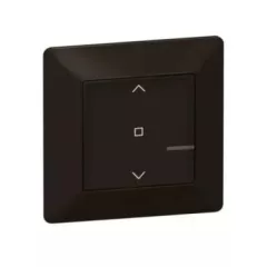   Legrand 756390A Valena Life with Netatmo okos redőny/zsaluzia kapcsoló (végrehajtó), nulla (N) vezető bekötéssel, keret nélkül, fekete (Legrand 756390A)
