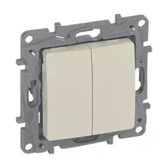   Legrand Niloé 764606 csillárkapcsoló (105), bézs burkolattal keret nélkül, süllyesztett 10A 250V (Legrand 764606 / 664606)