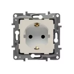   Legrand Niloé 764629 földelt csatlakozóaljzat (dugalj) gyermekvédelemmel 2P+F bézs burkolattal keret nélkül, süllyesztett, 16A 250V (Legrand 764629 / 664629)