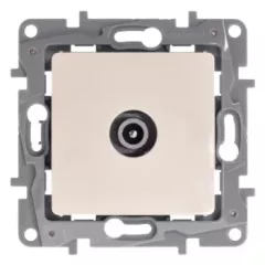  Legrand Niloé 764651 végzáró TV - 9,5 (apa) csatlakozóaljzat 1 dB, bézs burkolattal, keret nélkül, süllyesztett (Legrand 764651)