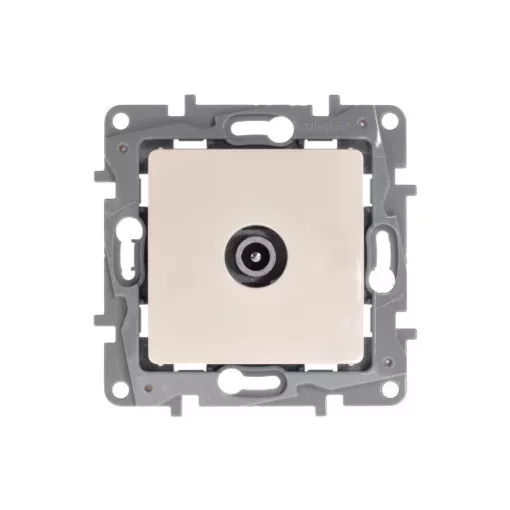 Legrand Niloé 764651 végzáró TV - 9,5 (apa) csatlakozóaljzat 1 dB, bézs burkolattal, keret nélkül, süllyesztett (Legrand 764651)