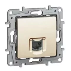   Legrand Niloé 764673 Informatikai csatlakozóaljzat 1xRJ45 Cat6 UTP bézs burkolattal keret nélkül (Legrand 764673)
