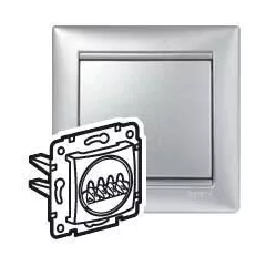   Legrand 770124 Valena hangszórócsatlakozó alumínium ( Legrand 770124 )
