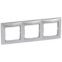   Legrand Valena 770153 3-as aluminium keret vízszintes elhelyezéssel (Legrand 770153)