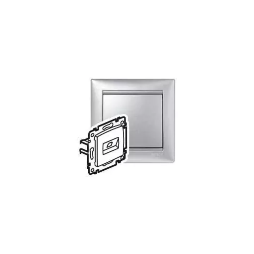 Legrand Valena 770246 Informatikai csatlakozóaljzat 1xRJ45 Cat6 UTP aluminium burkolattal keret nélkül (Legrand 770246)