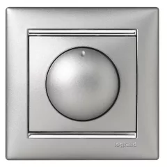  Legrand Valena 770261 forgatógombos fényerőszabályzó (dimmer) izzó- és halogénlámpához 40-400W , aluminium burkolattal keret nélkül, süllyesztett 10A 250V (Legrand 770261)