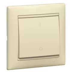   Legrand Valena 774104 kétpólusú kapcsoló (102), elefántcsont burkolattal keret nélkül, süllyesztett 16A 250V (Legrand 774104)