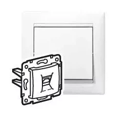   Legrand Valena 774242 Informatikai csatlakozóaljzat 1xRJ45 Cat6 UTP fehér burkolattal keret nélkül (Legrand 774242)
