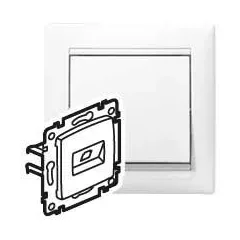   Legrand Valena 774246 Informatikai csatlakozóaljzat 1xRJ45 Cat6 UTP fehér burkolattal keret nélkül (Legrand 774246)