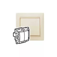   Legrand Valena 774305 csillárkapcsoló (105), elefántcsont burkolattal keret nélkül, süllyesztett 10A 250V (Legrand 774305)