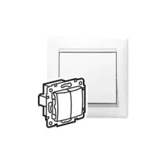   Legrand Valena 774405 csillárkapcsoló (105), fehér burkolattal keret nélkül, süllyesztett 10A 250V (Legrand 774405)