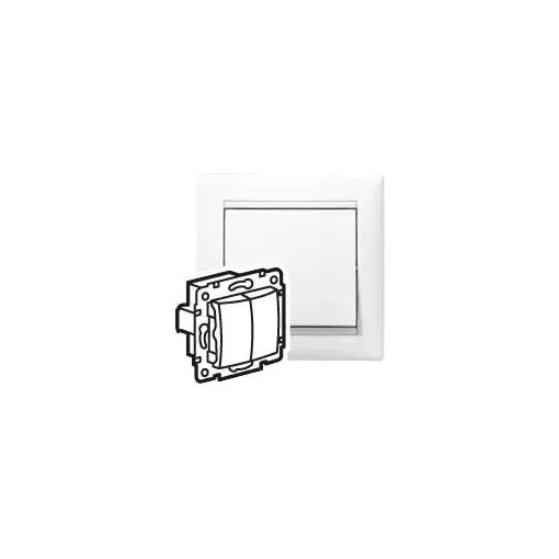 Legrand Valena 774405 csillárkapcsoló (105), fehér burkolattal keret nélkül, süllyesztett 10A 250V (Legrand 774405)
