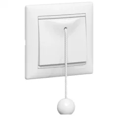   Legrand Valena 774419 húzózsinóros váltóérintkezős nyomó, fehér burkolattal keret nélkül, süllyesztett 10A 250V (Legrand 774419)