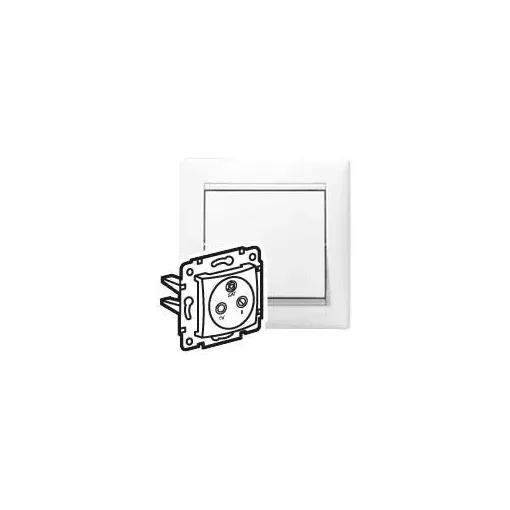 Legrand 774437 Valena TV-RD-SAT antenna-csatlakozóaljzat átmenő 14 dB, fehér ( Legrand 774437 )