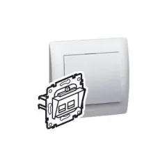   Legrand 775823 Galea Life 2xRJ45 Cat 6 UTP mechanizmus, körmös, LCS2 ( Legrand 775823 )