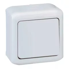   Legrand Forix 782383 vízmentes váltókapcsoló (106), szürke burkolattal, kerettel, falon kívüli 10A 250V IP44 (Legrand 782383)