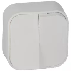   Legrand Forix 782402 csillárkapcsoló (105), fehér burkolattal, kerettel, falon kívüli 10A 250V IP20 (Legrand 782402)
