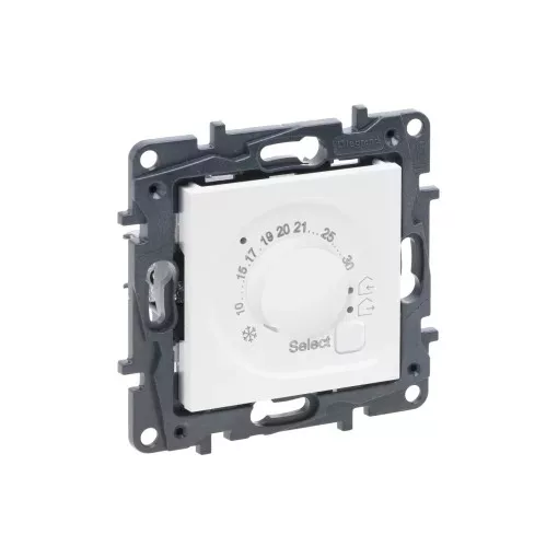 Legrand Niloé Step 863141 szobatermosztát, 8A, fehér (Legrand 863141 / 863141B)
