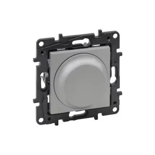 Legrand Niloé Step 863352 forgatógombos fényerőszabályzó, 300W, alumínium (Legrand 863352 / 863352B)
