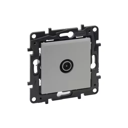 Legrand Niloé Step 863372 TV átmenő aljzat (14 dB), alumínium (Legrand 863372)
