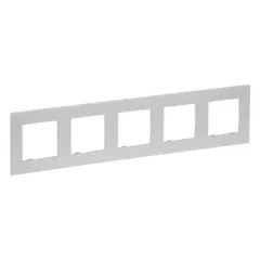   Legrand Niloé Step 863395 5-ös keret, alumínium (Legrand 863395)