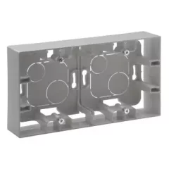   Legrand Niloé Step 863398 kettős kiemelődoboz, alumínium (Legrand 863398)