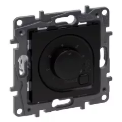   Legrand Niloé Step 863542 szobatermosztát padlófűtéshez, 16A, fekete (Legrand 863542 / 863542B)