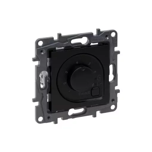 Legrand Niloé Step 863542 szobatermosztát padlófűtéshez, 16A, fekete (Legrand 863542 / 863542B)